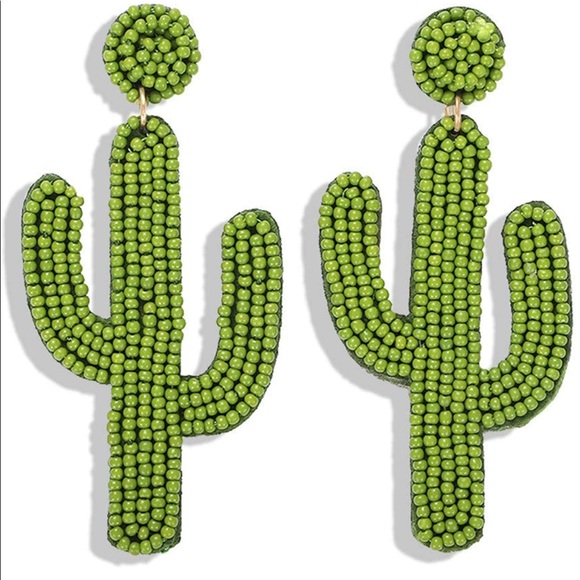 Cactus statement earrings - Picture 3 of 4